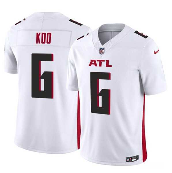 Men & Women & Youth Atlanta Falcons #6 Younghoe Koo White 2023 F.U.S.E. Vapor Untouchable Limited Football Stitched Jersey